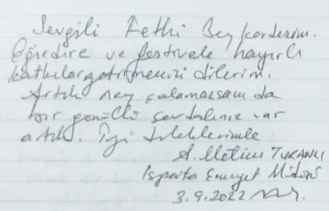 Sevgili Fethi Bey kardeşim, Eğirdir'e ve festivale hayırlı katkılar getirmenizi dilerim. Artık, ney çalamasam da bir gönüllü sevdalınız var artık. İyi dileklerimle.A.Metin TURANLIIsparta İl Emn.Md.