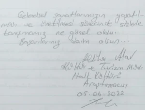 Geleneksel sanatlarımızın yaşatılması ve üretilmesi sürecinde sizlerle tanışmamız ne güzel oldu. Başarılarınız daim olsun.

Zeliha Alav
Halk Kültürü Araştırmacısı